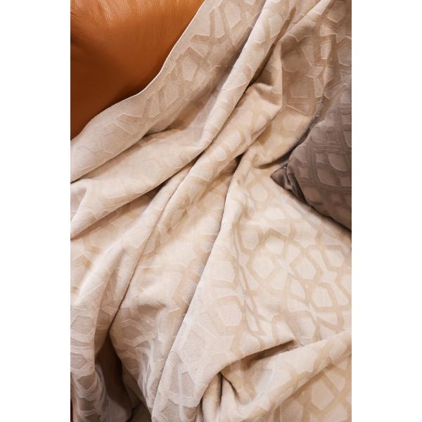 Medium Weight Custom-made Circle Knitting Jacquard Velvet Fabric for Sofa and Home Textile