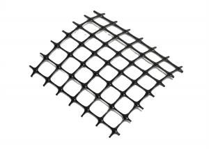 China Landfill Sites Biaxial Bx Geogrid 30/30 Kn 55mm 60mm 65 Mm Mesh Size on sale