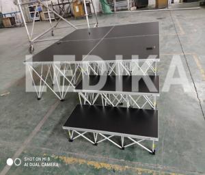 China Folding Aluminum Stage Platform Collapsible Convenient 200mm - 800mm Height on sale