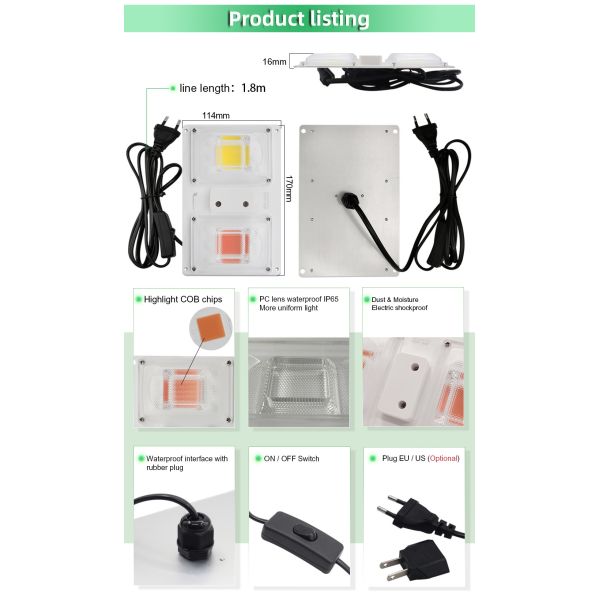 110V 220V White Light Bar Module COB LED Chip For Indoor Outdoor Use