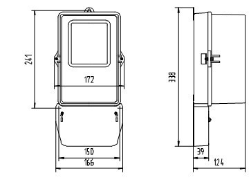Ployphase Electromechanical Energy Meter , Merchanical Electric Meter Class 2