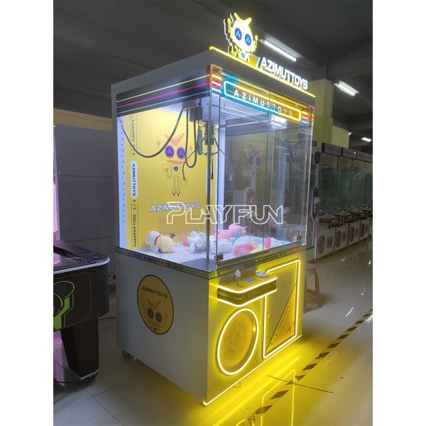 PlayFun High Quality Coin Operated Games Xxl 30 Cm Big Claw Machine Doll Catching Game Gift for Kids
