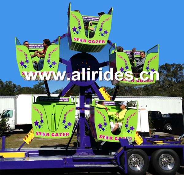 Mini Ferris Wheel Carnival Rides Trailer Mounted Rides For Sale