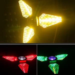 DMX Controlled LED RGB Maple Leaf Rotating Retro Light Versatile Background