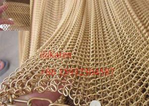 Quality Decorative metal mesh curtain / Chain link fence / Decorative wire mesh for room for sale