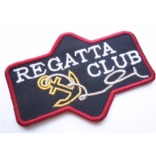 Popular jeans leather patch labels for clothing Custom Embroidery Patches