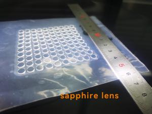 China Al2O3 Custom Single Crystal Sapphire Laser Cut Windows Glass Dia5.5 x 0.5mmt DSP on sale