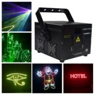 Quality 1.5W RGB Animation Laser Light 3D Laser Projector 30 Kpps For Dj Disco Lazer for sale