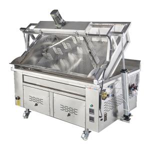China 125kw Automatic Frying Machine 300L Gas Fryer Machine Stainless Steel on sale