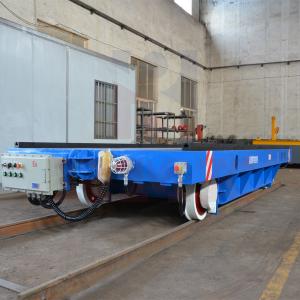 China Track Die Transfer Cart 50T Cable Drum Powered Load Transfer Trolley on sale