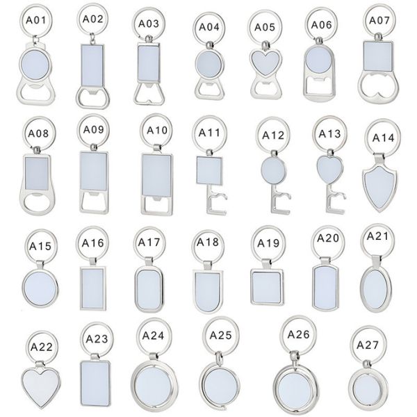 Father Day Gift Custom Promotion Gift Opener Keychain Sublimation Blank Bottle Opener Keychain