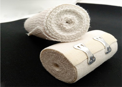 Latex Free Elastic Bandage Wrap Comfortable Polyester Spandex Material