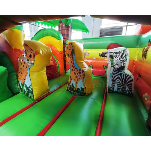 Monkey Inflatable Bouncer Slide Commercial Bounce House Combo