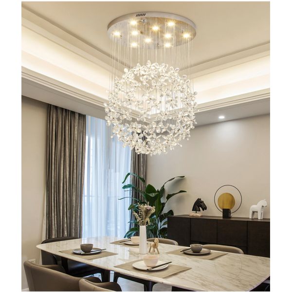 Modern Luxury Crystal Led Ceiling Chandelier For Living Room Large Butterfly Light hanging lamp(WH-NC-51)