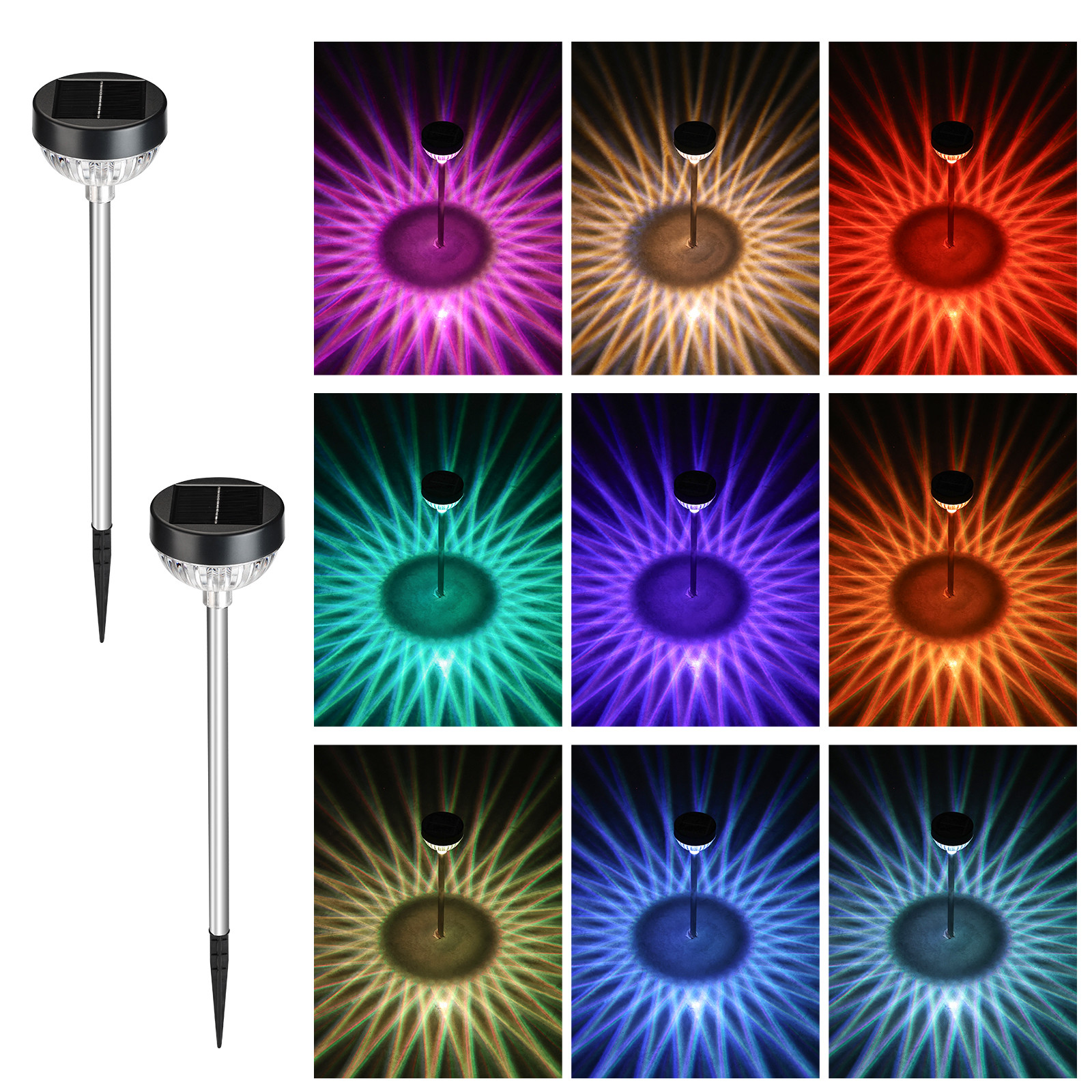 Inserted Solar Lawn Light Outdoor Solar Garden Light For Landscape Pathway