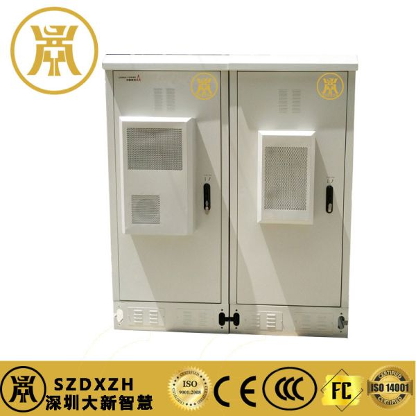 Dual Compartment Lockable Electrical Cabinet Galvanized Steel Power Supply