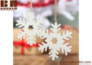 Quality Rustic Wooden Snowflake Ornaments Christmas Tree craft and decorations for sale