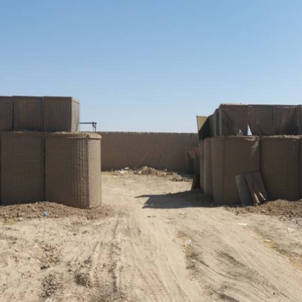 Galvanized Welded Gabion 5mm Defensive Barrier Explosion Proof Wall