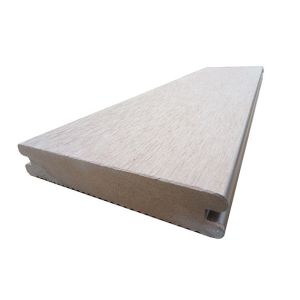 Quality Anti - Corrosion Waterproof WPC Solid Deck With Anti Slip Real Wood Touch Finish for sale
