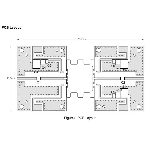 100W 28V High Stability Microwave Power Amplifier Wide Bandwidth for 2.0-6.2GHz
