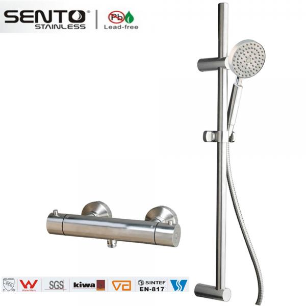 Buy SENTO wall mounted thermostatic modern bathroom faucet at wholesale prices