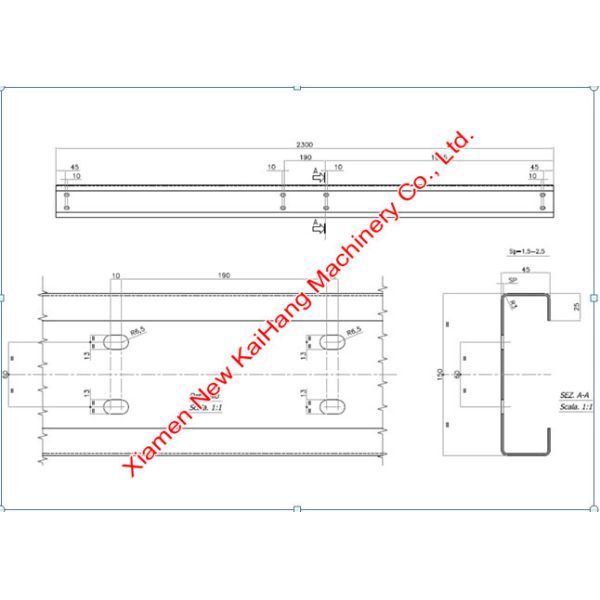 Full Guard Purlin Roll Forming Machine / Glazed Tile Making Machine CE Certified
