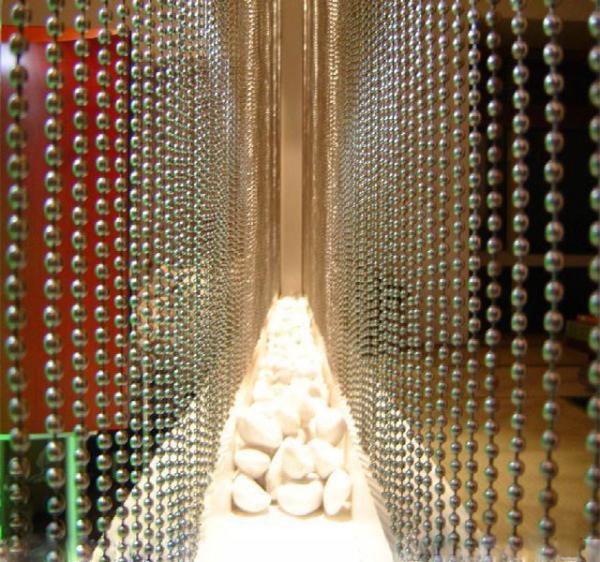 Hot sale fashion Stainless Steel Ball Chain Curtain metal bead curtain room divider partition