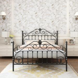 Quality Furniture Wrought Iron Bed Frames Queen Size , 14 Inch Bed Frame Queen for sale