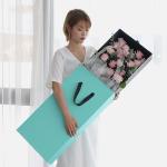 Rectangle Gift Florist Cardboard Boxes Paperboard Carton Rose Packaging Display