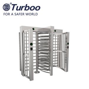 China CE Approved Full Height Turnstile Revolving Door 30 Persons / Min Transit Speed on sale