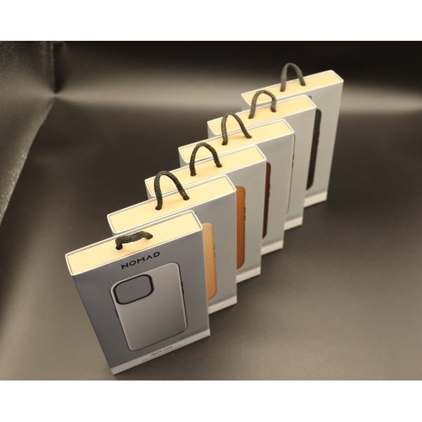 Retail Electronic Packaging Box with Paper String CMYK Pantone Color OEM, FSC 100% Recycle Greyboard, Kraft paper