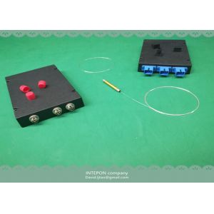 Fiber optic circulator, 1650nm, 3 ports, 1.4dB insertion loss, 28dB isolation.