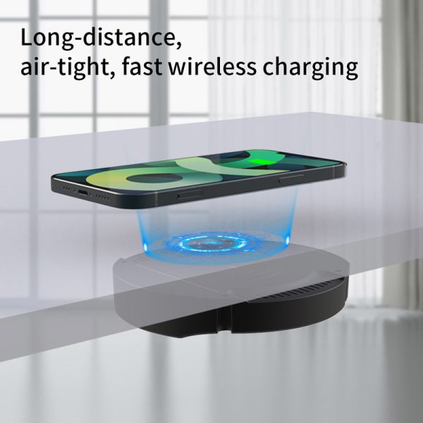 30MM Long Range 10W Invisible Wireless Charger Under Table Type