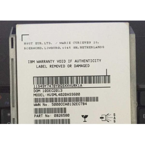 00Y5812 00AK372 IBM Hard Disk 200GB SAS 2.5 6GB V5000 1 Year Warranty