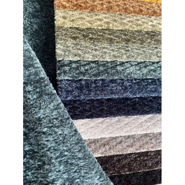 Durable Comfortable Embossed Jacquard Fabric Waterproof Knit Fabric Sofa Fabric Factory