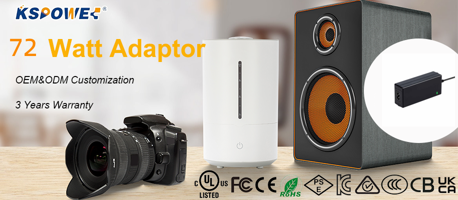 LED Light 12V 6A Desktop Power Adapter 4 Pins Transformator 12V 6.0 Amps AC DC Power Supply