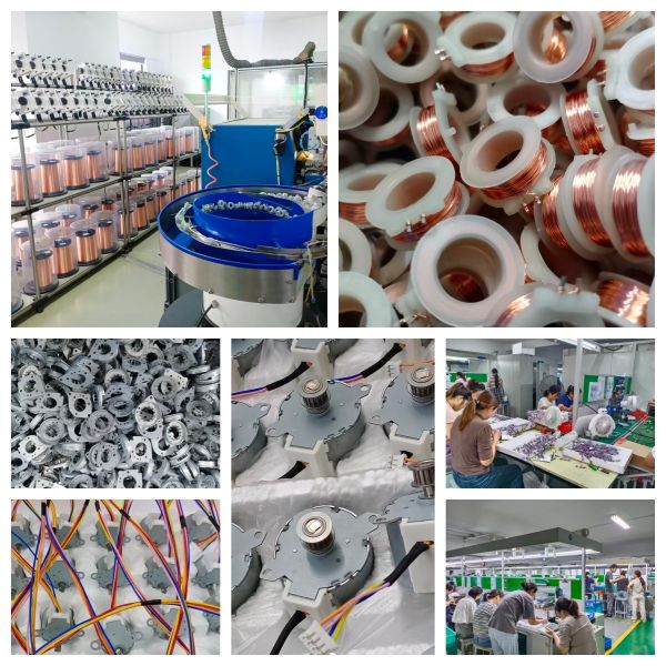 12V 4 Phase Permanent Magnet Stepper Motor with 7.5° Step Angle for Fan Shaking and Home Appliances