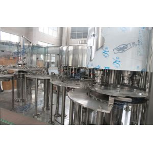 Non - Carbonated Drink Automatic Filling Machine 1200bph Rotary 3 In 1