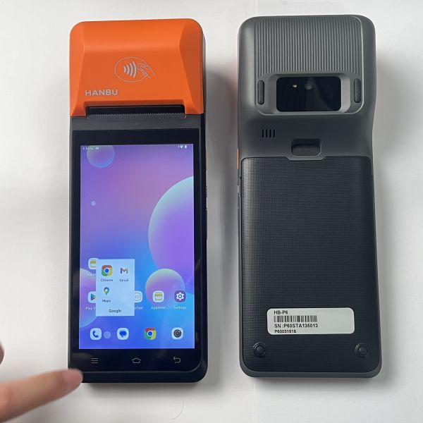 58mm Terminal Receipt Printer 64GB Mobile POS System With Printer And 5MP Rear Camera