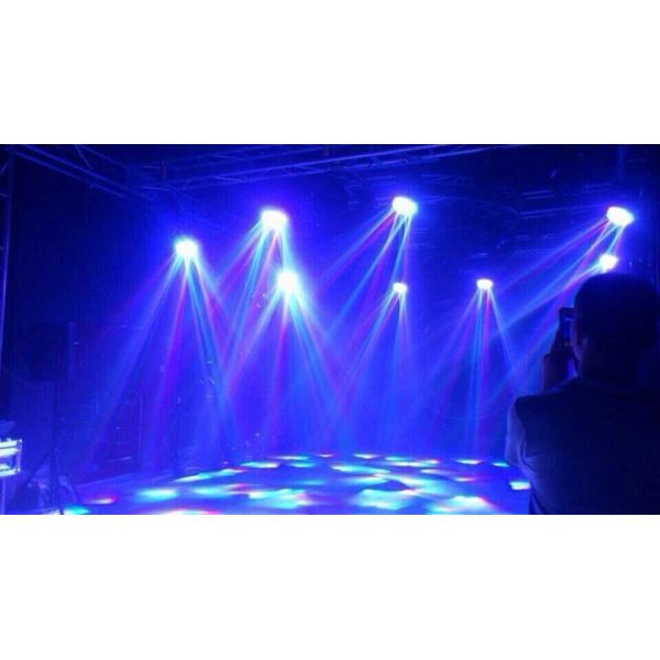 Sharpy Sky Beam Rotating Beam Moving Head Light 7 Eye 4 In 1 Mini Stage Effect