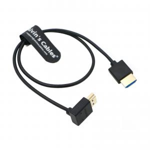 China 8K HDMI 2.1 Cable High Speed Thin Straight HDMI To Up Angle HDMI For Atomos Ninja V Monitor/Z CAM E2/Sony FS5/FS7 on sale