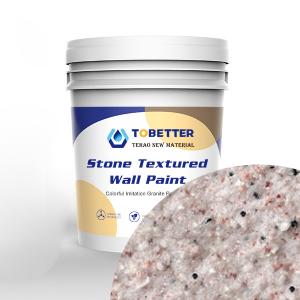 China Thermal Insulation Natural Real Stone Paint Texture Exterior Wall Tiles Effect Paint on sale