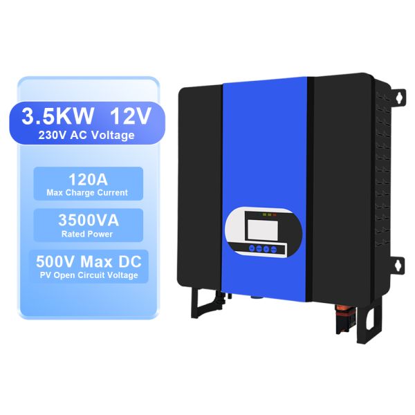 LCD Display 3.5Kva 24V MPPT Wifi Solar All in One Home Hybrid Inverter for 230VAC Easy to Install