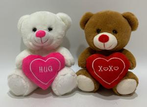 China 20 Cm 2 ASSTD Stuffed Bears W/ Heart Toys Adorable Gifts For Valentine'S Day on sale