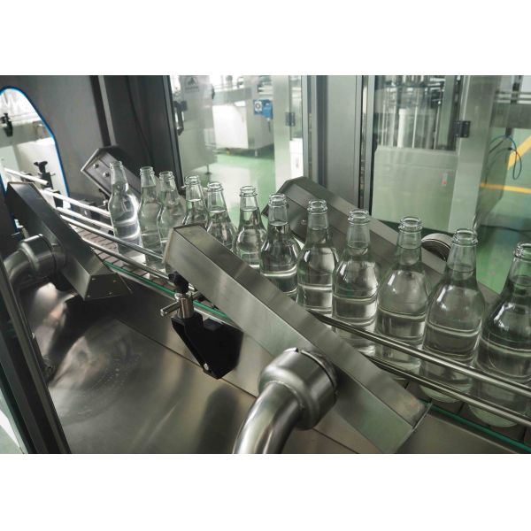 Powerful Timed Glass Bottle Filling Machine For Vinegar / Soy Sauce / Chili