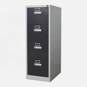 China Steel Vertical Metal Filing Cabinet 4 Drawers For Hanging Suspension Folder on sale