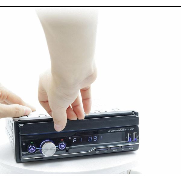 Creatall 7-Inch Telescopic All-in-One CarPlay Radio with MP5 MP4 Card Slots for BT Wireless Hands-Free Player