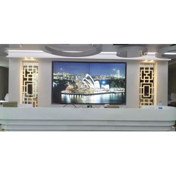Splicing Screen 4x4 LCD Video Wall 3.5mm Small Bezel Monitor 4k Display 500cd/sqm retail videowall DDW-DV490FHM-NV0
