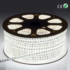 China 3528 60 Led High Voltage LED Strip Light , Indoor Bright White LED Rope Light on sale