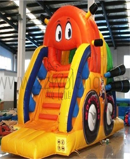 hot amazing kids SuperMoto inflatable Slide